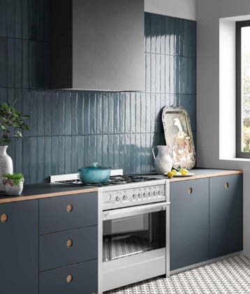 Wandtegel Rak Frammenti Kleinformaat Blauw Glans 7,5x40, 40 tot 60 cm, Nieuw, 10 m² of meer, Wandtegels
