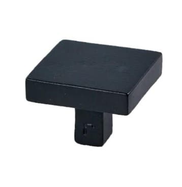 Meubelknop Jolie Carre 40 mm zwart, Verzenden, Nieuw