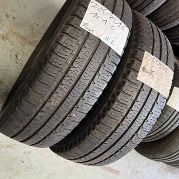 2 x Michelin Alpin 6 225-75-16 C Zomerbanden 7mm, 16 inch, Ophalen of Verzenden, Band(en), Bestelwagen