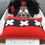 Bootkussens Sloep Amsterdam Andreas Skyline Grachten Bruggen, Verzenden, Nieuw, Overige kleuren, Overige vormen