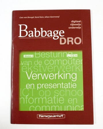 Babbage DRO Module 4 Verwerking en presentatie - van Breugel, Verzenden, Gelezen