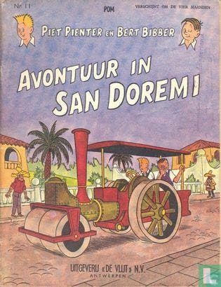 Piet Pienter en Bert Bibber - Avontuur in San Doremi - 1961, Boeken, Stripboeken, Eén stripboek, Verzenden, Gelezen, Hove, Jozef Van.