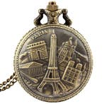 Fako - Zakhorloge - XXL - Parijs - Ø 47mm - Bronskleurig, Verzenden, Nieuw