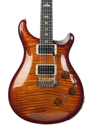 PRS Custom 24 10 Top Piezo Black Gold Burst (Instrument), Ophalen of Verzenden, Nieuw, Solid body, Met versterker