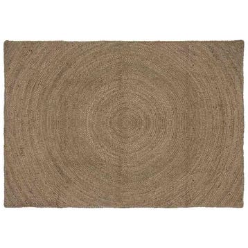 vidaXL Vloerkleden Grijs 140 x 200 cm Jute, Verzenden, Nieuw, Grijs