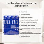 2dekans | Multicooker - 11-Delige Set - 6L - 12 Automatische, Witgoed en Apparatuur, Slowcookers, Ophalen of Verzenden, Zo goed als nieuw