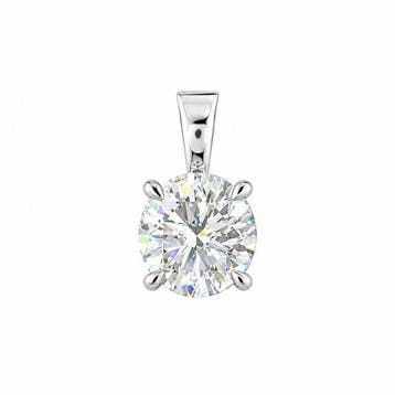 Zonder minimumprijs - Hanger - 14 karaat Witgoud - 1.00ct.