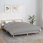 vidaXL Verzwaringsdeken 220x240 cm 15 kg stof grijs, Verzenden, Nieuw, Grijs