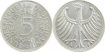 5 Dm Brd 1960j (MuntenenBankbiljetten-Duitslandvanaf1871), Verzenden