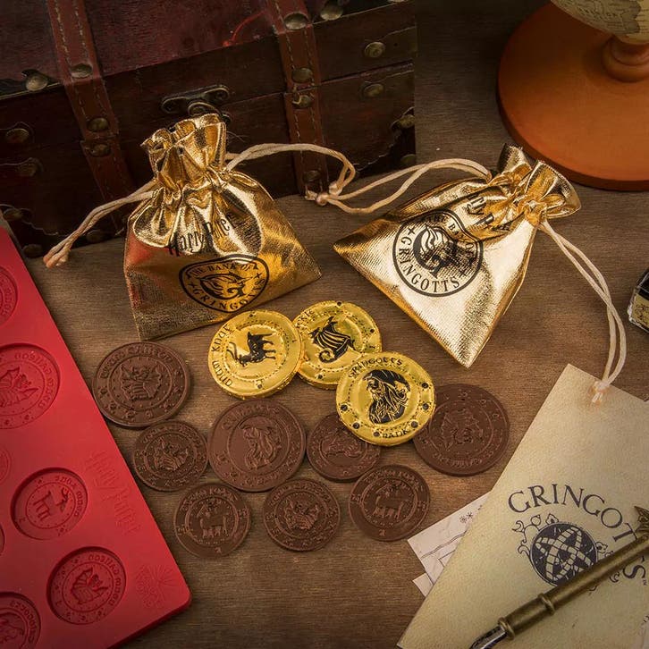 Harry Potter Gringotts Chocolade Munten Bakvorm, Verzamelen, Harry Potter, Nieuw, Ophalen of Verzenden