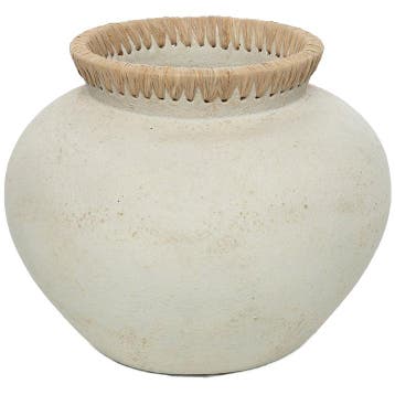Bazar Bizar De Styly Vaas - Beton Naturel - L - Ongebruikt, Huis en Inrichting, Woonaccessoires | Vazen, Ophalen of Verzenden