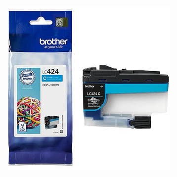 Brother LC-424C inktcartridge cyaan (origineel), Verzenden, Nieuw, Cartridge, Brother