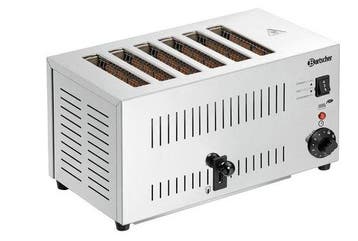 Bartscher Toaster RVS | 6 sleuven, Verzenden, Nieuw in verpakking
