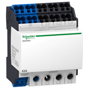 Schneider Electric Linergy DX 63A 4P Verdeelblok - LVS04041, Doe-het-zelf en Verbouw, Elektra en Kabels, Verzenden, Nieuw, Overige typen