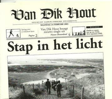 cd single - Van Dik Hout - Stap In Het Licht, Verzenden, Zo goed als nieuw, Rock en Metal