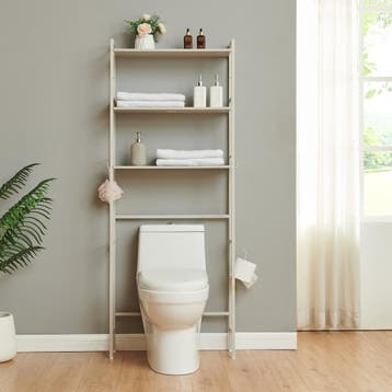 Toiletkast Ljukhobro toiletombouwkast 164x64x20 cm grijs [en, Verzenden, Nieuw