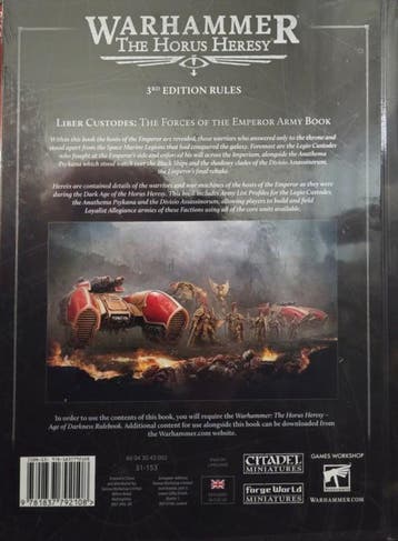 The Horus Heresy Liber Custodes (Warhammer nieuw), Ophalen of Verzenden, Nieuw