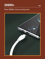 Oplader – USB-C Snellader 45W + USB-C kabel 2m 65W plat –, Telecommunicatie, Mobiele telefoons | Telefoon-opladers, Ophalen of Verzenden