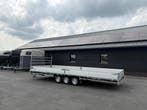 Hulco 611 x 223 cm plateauwagen gebruikt 3-asser goede staat, Ophalen, Gebruikt