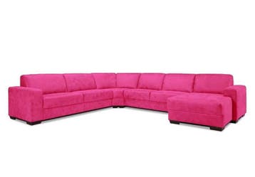 Hoekbankstel Malden - hoekbanken - Roze, Nieuw, 150 cm of meer, Stof, 200 tot 250 cm