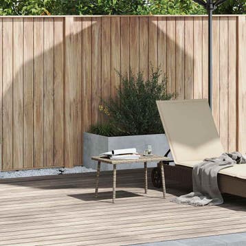 vidaXL Tuin salontafel rechthoekig 60x40x37 cm poly rattan, Tuin en Terras, Tuintafels, Verzenden, Nieuw