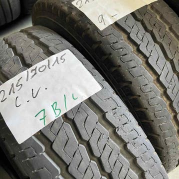 2 x Continental Contact 215-70-15 C Zomerbanden 9mm, Auto-onderdelen, Banden en Velgen, 15 inch, Ophalen of Verzenden, Band(en)