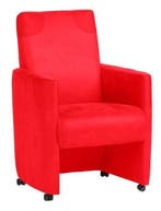 Eetkamerstoel Ron - eetkamerstoelen - Roze, Nieuw, Stof