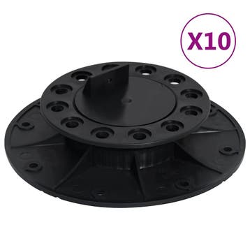 vidaXL Terrasdragers verstelbaar 10 st 25-40 mm, Verzenden, Nieuw