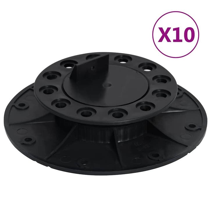 vidaXL Terrasdragers verstelbaar 10 st 25-40 mm, Doe-het-zelf en Verbouw, Vloerdelen en Plavuizen, Nieuw, Verzenden