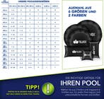 Zwembad kussen - Luchtkussen zwembad - 120x120 cm - Zwart -, Verzenden, Zo goed als nieuw