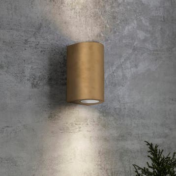 Big Noa Up en Down Muurlamp Messing Buitenverlichting, Verzenden, Nieuw