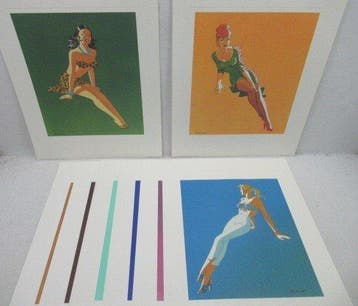 Berthet - 8 Silkscreen - Pin Up, Nieuw
