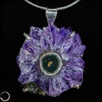 Prachtige amethisten hanger van 925 zilver – natuurlijke