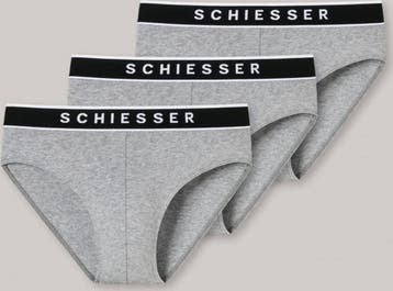 Schiesser Maat XL  95/5 Organic Heren Rio Slip - 3 pack, Verzenden