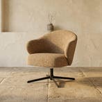 Fauteuil Connor - mosterd Donna, Ophalen of Verzenden, Nieuw