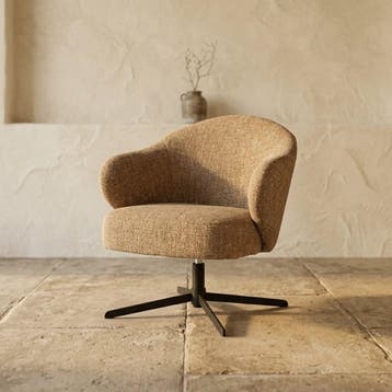 Fauteuil Connor - mosterd Donna, Ophalen of Verzenden, Nieuw