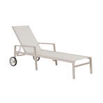 *WOONWINKEL* Brafab Leone Zonnebed Beige Aluminium, Verzenden, Nieuw