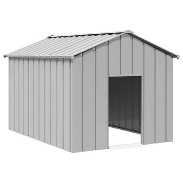 vidaXL Hondenhok met dak 113x153x101 cm gegalvaniseerd staal, Verzenden, Nieuw