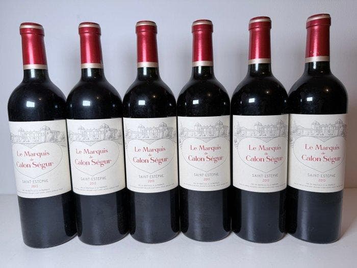 2013 Le Marquis de Calon Ségur, 2nd wine of Ch. Calon Ségur, Verzamelen, Wijnen