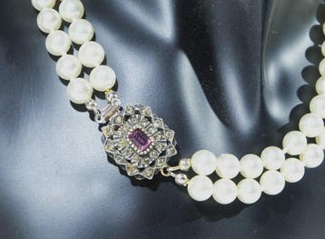 Zilver - Halsketting, Antiek en Kunst, Curiosa en Brocante