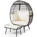 2dekans | Coast Egg stoel met Voetenbank - XXL - Max. 205 kg, Huis en Inrichting, Stoelen, Ophalen of Verzenden, Zo goed als nieuw