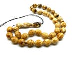 Tasbih-gebed rozenkrans kralen in olijfvorm - Barnsteen -