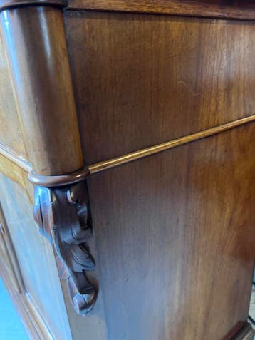 antiek mahonie kast, 105 cm breed en 91 cm hoog, Antiek en Kunst