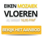 Eiken Mozaïek Parket - Mozaiek va. €17,-. ALL-IN va. €74,-, Parket, Nieuw, Minder dan 50 cm, Ophalen of Verzenden