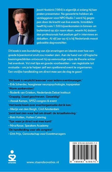 Staande ovaties 9789492528575 Joost Hoebink, Verzenden, Zo goed als nieuw, Joost Hoebink