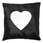 kussen koe hart zwart 45x45cm, Verzenden, Nieuw