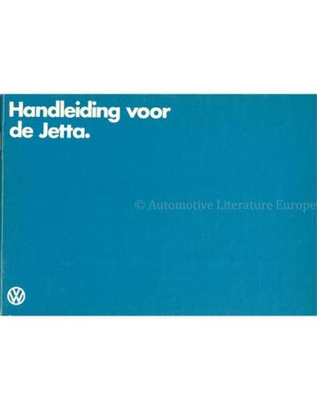 1979 VOLKSWAGEN JETTA INSTRUCTIEBOEKJE NEDERLANDS, Auto diversen, Handleidingen en Instructieboekjes