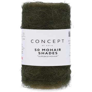Katia Concept 50 Mohair Shades - 20 donkergroen - Mohair G, Ophalen of Verzenden, Nieuw