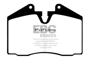 EBC 89-95 Ferrari 348 3.4 Yellowstuff Front and Rear Brake, Ophalen of Verzenden, Nieuw