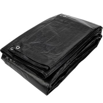 Hekzeil 1,76x 3,41 zwart 150gr bouwhekzeil B1 NVO M2, Ophalen of Verzenden, Nieuw, Zeil